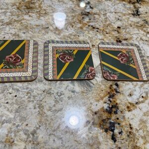 Rare 1983 Mackenzie Childs Vintage
Pimpernel  ~ set of 3